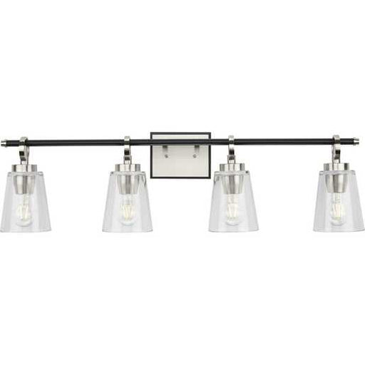 Progress Lighting Cassell Collection Four-Light Bath And Vanity Fixture Brushed Nickel (P300483-009)