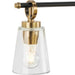 Progress Lighting Cassell Collection Four-Light Bath And Vanity Fixture Vintage Brass (P300483-163)