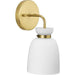 Progress Lighting Lexie Collection One-Light Bath And Vanity Fixture Brushed Gold (P300484-191)