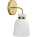 Progress Lighting Lexie Collection One-Light Bath And Vanity Fixture Brushed Gold (P300484-191)