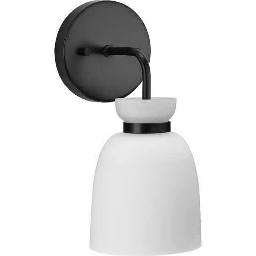 Progress Lighting Lexie Collection One-Light Bath And Vanity Fixture Matte Black (P300484-31M)