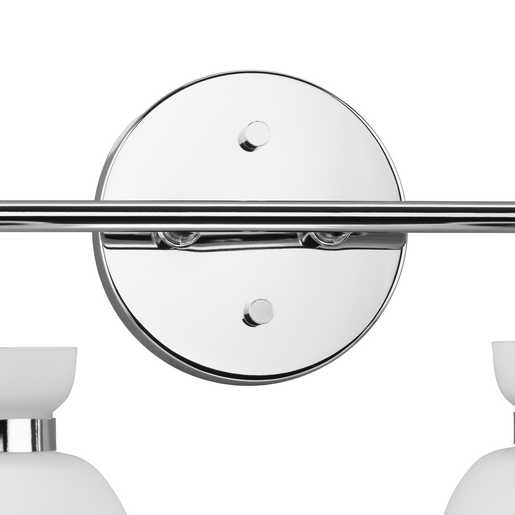 Progress Lighting Lexie Collection Two-Light Bath And Vanity Fixture Polished Chrome (P300485-015)