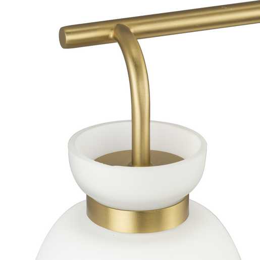 Progress Lighting Lexie Collection Three-Light Bath And Vanity Fixture Brushed Gold (P300486-191)