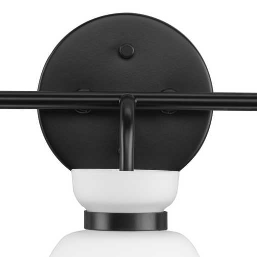 Progress Lighting Lexie Collection Three-Light Bath And Vanity Fixture Matte Black (P300486-31M)