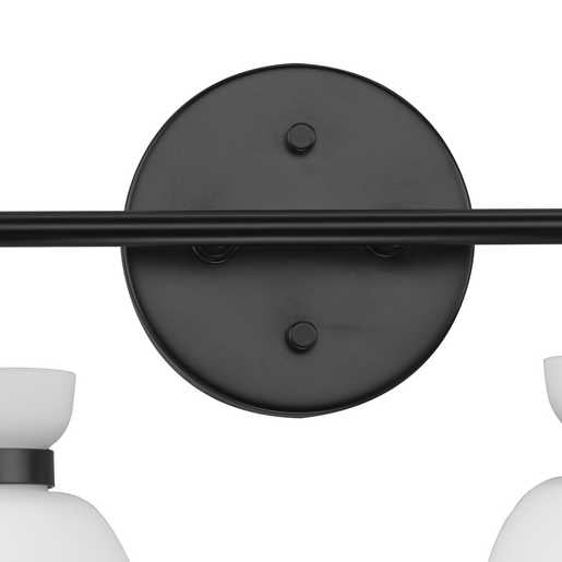 Progress Lighting Lexie Collection Four-Light Bath And Vanity Fixture Matte Black (P300487-31M)