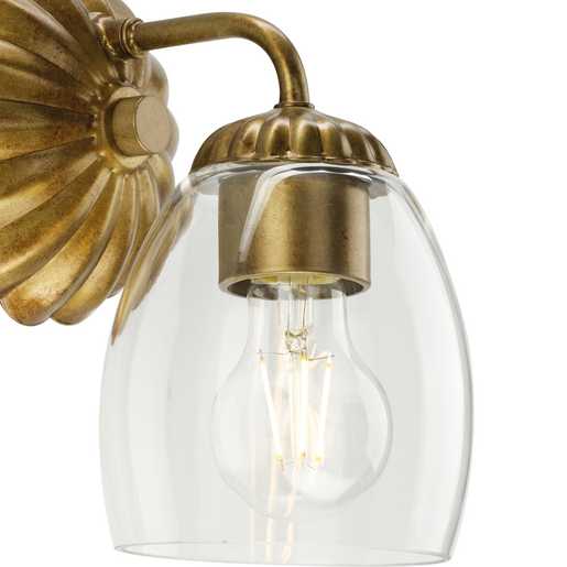 Progress Lighting Quillan Collection One-Light Bath And Vanity Fixture Gold Ombre (P300488-204)