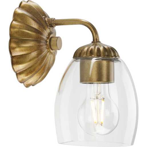 Progress Lighting Quillan Collection One-Light Bath And Vanity Fixture Gold Ombre (P300488-204)