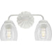 Progress Lighting Quillan Collection Two-Light Bath And Vanity Fixture White Plaster (P300489-197)