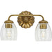 Progress Lighting Quillan Collection Two-Light Bath And Vanity Fixture Gold Ombre (P300489-204)