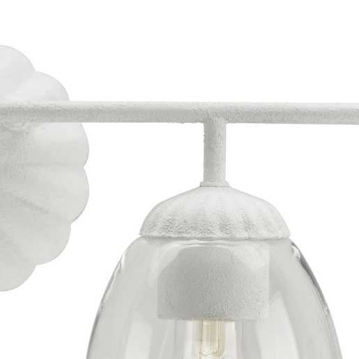 Progress Lighting Quillan Collection Four-Light Bath And Vanity Fixture White Plaster (P300491-197)