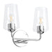 Progress Lighting 94300540015 Celino Collection 2-Light Bath And Vanity Fixture Polished Chrome With Clear Glass Shades (P300540-015)