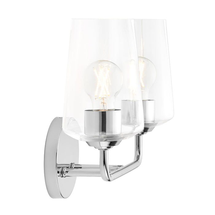 Progress Lighting 94300540015 Celino Collection 2-Light Bath And Vanity Fixture Polished Chrome With Clear Glass Shades (P300540-015)
