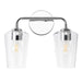 Progress Lighting 94300540015 Celino Collection 2-Light Bath And Vanity Fixture Polished Chrome With Clear Glass Shades (P300540-015)