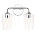 Progress Lighting 94300540015 Celino Collection 2-Light Bath And Vanity Fixture Polished Chrome With Clear Glass Shades (P300540-015)