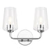 Progress Lighting 94300540015 Celino Collection 2-Light Bath And Vanity Fixture Polished Chrome With Clear Glass Shades (P300540-015)