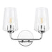 Progress Lighting 94300540015 Celino Collection 2-Light Bath And Vanity Fixture Polished Chrome With Clear Glass Shades (P300540-015)