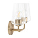 Progress Lighting 94300540177 Celino Collection 2-Light Bath And Vanity Fixture Champagne Bronze With Clear Glass Shades (P300540-177)