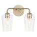Progress Lighting 94300540177 Celino Collection 2-Light Bath And Vanity Fixture Champagne Bronze With Clear Glass Shades (P300540-177)