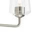 Progress Lighting 94300541009 Celino Collection 3-Light Bath And Vanity Fixture Brushed Nickel With Clear Glass Shades (P300541-009)