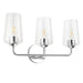Progress Lighting 94300541015 Celino Collection 3-Light Bath And Vanity Fixture Polished Chrome With Clear Glass Shades (P300541-015)