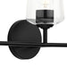 Progress Lighting 94300541031 Celino Collection 3-Light Bath And Vanity Fixture Black With Clear Glass Shades (P300541-031)