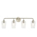 Progress Lighting 94300542009 Celino Collection 4-Light Bath And Vanity Fixture Brushed Nickel With Clear Glass Shades (P300542-009)