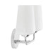 Progress Lighting 94300543015 Celino Collection 2-Light Bath And Vanity Fixture Polished Chrome With White Glass Shades (P300543-015)