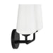Progress Lighting 94300543031 Celino Collection 2-Light Bath And Vanity Fixture Black With White Glass Shades (P300543-031)