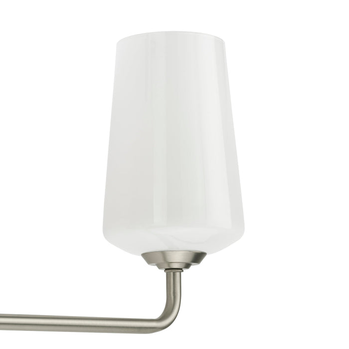 Progress Lighting 94300544009 Celino Collection 3-Light Bath And Vanity Fixture Brushed Nickel With White Glass Shades (P300544-009)