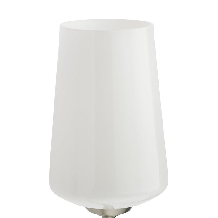 Progress Lighting 94300544009 Celino Collection 3-Light Bath And Vanity Fixture Brushed Nickel With White Glass Shades (P300544-009)