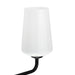 Progress Lighting 94300544031 Celino Collection 3-Light Bath And Vanity Fixture Black With White Glass Shades (P300544-031)
