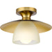 Progress Lighting Trimble Collection One-Light Semi-Flush Close-To-Ceiling Fixture Brushed Bronze (P350233-109)