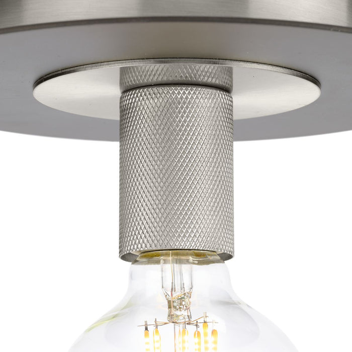 Progress Lighting Trimble Collection One-Light Flush Mount Close-To-Ceiling Fixture Brushed Nickel (P350247-009)