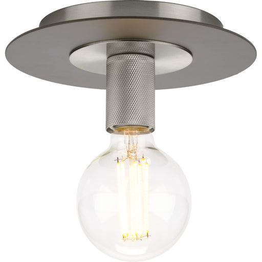 Progress Lighting Trimble Collection One-Light Flush Mount Close-To-Ceiling Fixture Brushed Nickel (P350247-009)