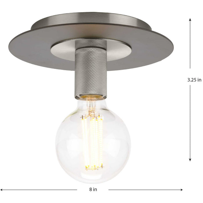 Progress Lighting Trimble Collection One-Light Flush Mount Close-To-Ceiling Fixture Brushed Nickel (P350247-009)