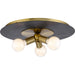 Progress Lighting Trimble Collection Three-Light Flush Mount Close-To-Ceiling Fixture Brushed Bronze (P350248-109)