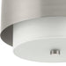 Progress Lighting Silva Collection Two-Light Flush Mount Close-To-Ceiling Fixture Brushed Nickel (P350249-009)