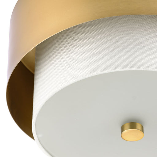 Progress Lighting Silva Collection Two-Light Flush Mount Close-To-Ceiling Fixture Brushed Bronze (P350249-109)