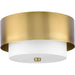 Progress Lighting Silva Collection Two-Light Flush Mount Close-To-Ceiling Fixture Brushed Bronze (P350249-109)