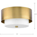 Progress Lighting Silva Collection Two-Light Flush Mount Close-To-Ceiling Fixture Brushed Bronze (P350249-109)