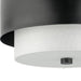 Progress Lighting Silva Collection Two-Light Flush Mount Close-To-Ceiling Fixture Matte Black (P350249-31M)