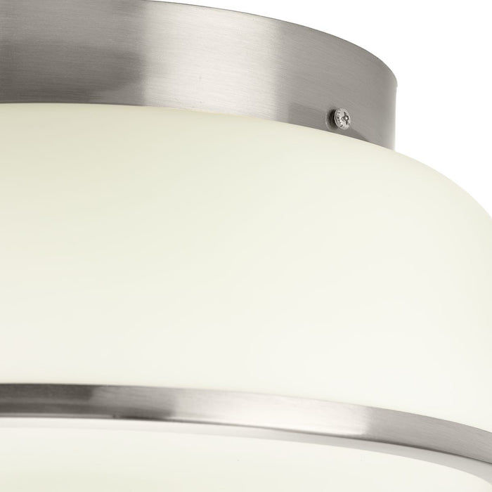 Progress Lighting Parkhurst Collection Two-Light Flush Mount Close-To-Ceiling Fixture Brushed Nickel (P350255-009)