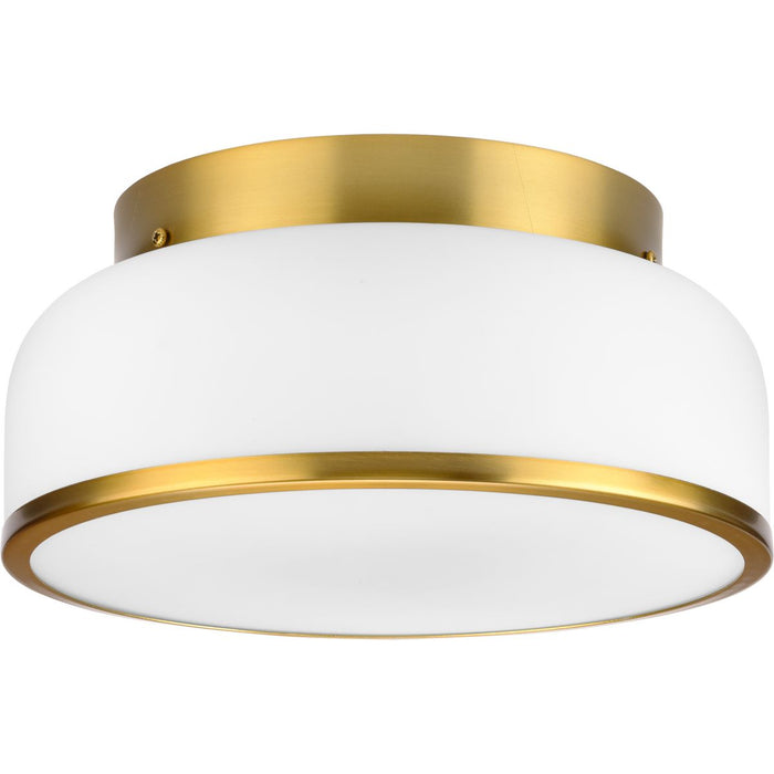 Progress Lighting Parkhurst Collection Two-Light Flush Mount Close-To-Ceiling Fixture Brushed Bronze (P350255-109)