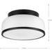 Progress Lighting Parkhurst Collection Two-Light Flush Mount Close-To-Ceiling Fixture Matte Black (P350255-31M)