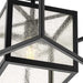 Progress Lighting Navarre Collection One-Light Semi-Flush Outdoor Fixture Matte Black (P350256-31M)