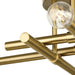 Progress Lighting Arya Collection Four-Light Semi-Flush Close-To-Ceiling Fixture Brushed Gold (P350257-191)