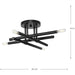 Progress Lighting Arya Collection Four-Light Semi-Flush Close-To-Ceiling Fixture Matte Black (P350257-31M)