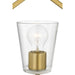 Progress Lighting Vertex Collection One-Light Semi-Flush Close-To-Ceiling Fixture Brushed Gold (P350258-191)