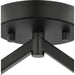 Progress Lighting Vertex Collection One-Light Semi-Flush Close-To-Ceiling Fixture Matte Black (P350258-31M)