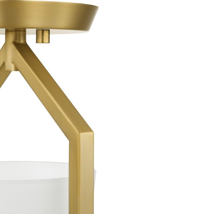 Progress Lighting Vertex Collection One-Light Semi-Flush Close-To-Ceiling Fixture Brushed Gold (P350259-191)